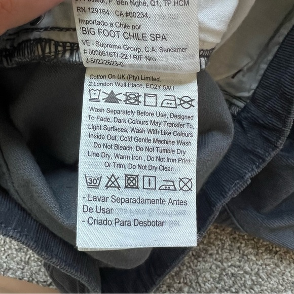 Cotton:On Gray Corduroy Wide Leg Jeans, Size 30 - Picture 8 of 10